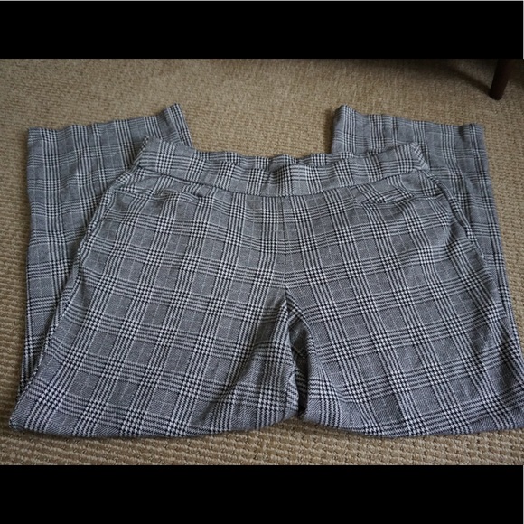 Lane Bryant Pants - Lane Bryant Herringbone Plaid Flare Ponte Trouser
